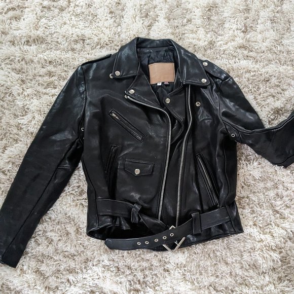 Women's Leather Jacket - Picture 1 of 2